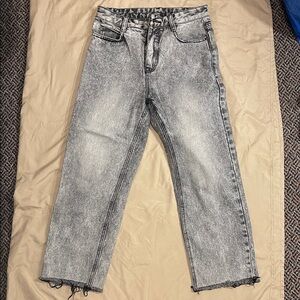 Women's Gray Straight Leg Jeans